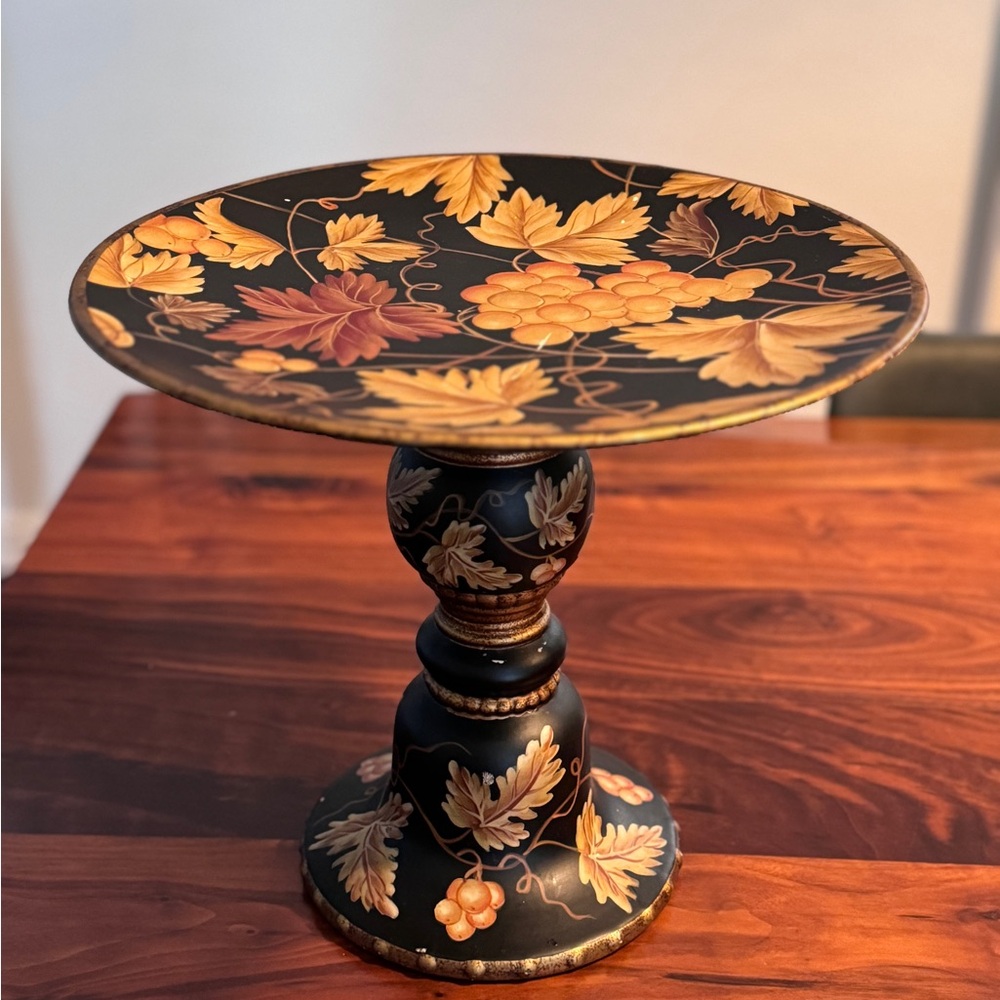 Vintage Black and Gold Takatsuki Tray /Cake Tray/Display Lacquer